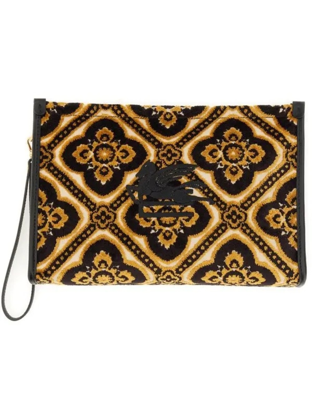 Etro Cream Throw with Rust Orange Branded Ribbon